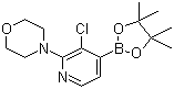 3-Chloro-2-(4-morpholino)pyridine-4-boronic acid pinacol ester Structure,957198-28-6Structure