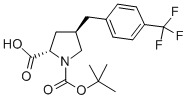 Boc-(r)-4-[4-(trifluoromethyl)benzyl]-l-proline Structure,957311-17-0Structure