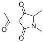 (9ci)-3-乙酰基-1,5-二甲基-2,4-吡咯烷二酮结构式_95734-29-5结构式