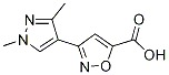 3-(1,3-Dimethyl-1H-pyrazol-4-yl)isoxazole-5-carboxylic acid Structure,957484-20-7Structure