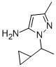 2-(1-Cyclopropyl-ethyl)-5-methyl-2H-pyrazol-3-ylamine Structure,957514-15-7Structure