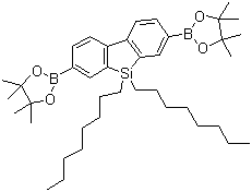 9,9-Dioctyl-9h-9-silafluorene-2,7-bis(boronic acid pinacol ester) Structure,958293-23-7Structure