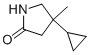 4-Cyclopropyl-4-methylpyrrolidin-2-one Structure,959240-08-5Structure