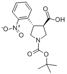 Boc-(+/-)-trans-4-(2-nitro-phenyl)-pyrrolidine-3-carboxylic acid Structure,959577-51-6Structure