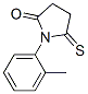 1-(2-甲基苯基)-5-硫氧代-2-吡咯烷酮结构式_96933-17-4结构式