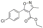 5-(4-Chlorophenyl)-3-methyl-4-isoxazolecarboxylic acid ethyl ester Structure,97026-72-7Structure