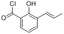 (e)-(9ci)-2-羟基-3-(1-丙烯基)-苯甲酰氯结构式_97070-50-3结构式