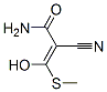 2-氰基-3-羟基-3-(甲基硫代)-2-丙酰胺结构式_97242-60-9结构式