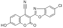 3-(5-Chloro-2-benzoxazolyl)-4-cyano-7-hydroxycoumarin Structure,97477-81-1Structure