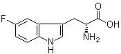 (R)-2-氨基-3-(5-氟-1H-吲哚-3-基)-丙酸结构式_97749-24-1结构式