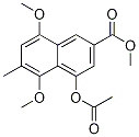 4-(Acetyloxy)-5,8-dimethoxy-6-methyl-2-naphthalenecarboxylic acid methyl ester Structure,97944-75-7Structure