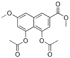 4,5-Bis(acetyloxy)-7-methoxy-2-naphthalenecarboxylic acid methyl ester Structure,97944-85-9Structure