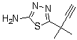 5-(2-Methylbut-3-yn-2-yl)-1,3,4-thiadiazol-2-amine Structure,97987-64-9Structure