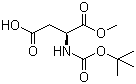 N-tert-butoxycarbonyl-l-aspartic acid 1-methyl ester Structure,98045-03-5Structure