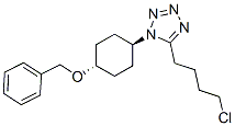 Trans-5-(4-chlorobutyl)-1-[4-(phenylmethoxy)cyclohexyl]-1h-tetrazole Structure,98454-50-3Structure