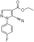 Ethyl 5-cyano-1-(4-fluorophenyl)-1h-pyrazole-4-carboxylate Structure,98476-22-3Structure