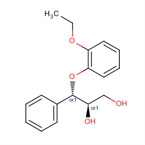 (2Rs,3rs)-3-(2-乙氧基苯氧基)-1,2-二羟基-3-苯基丙烷结构式_98769-69-8结构式