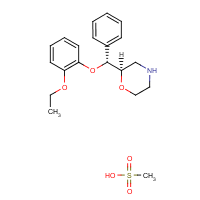 甲磺酸瑞波西汀结构式_98769-82-5结构式