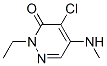 3(2H)-pyridazinone, 4-chloro-2-ethyl-5-(methylamino)- Structure,98796-15-7Structure