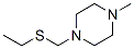 (6ci)-1-[(乙基硫代)甲基]-4-甲基-哌嗪结构式_99114-77-9结构式