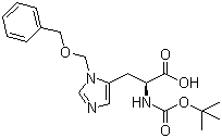 N-Boc-N-benzyloxymethyl-L-histidine Structure