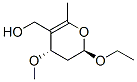 反式-(9ci)-2-乙氧基-3,4-二氢-4-甲氧基-6-甲基-2H-吡喃-5-甲醇结构式_99789-29-4结构式