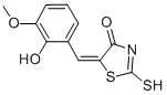 (5E)-5-(2-Hydroxy-3-methoxybenzylidene)-2-mercapto-1,3-thiazol-4(5H)-one Structure,99972-65-3Structure