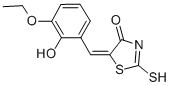 (5E)-5-(3-Ethoxy-2-hydroxybenzylidene)-2-mercapto-1,3-thiazol-4(5H)-one Structure,99988-45-1Structure