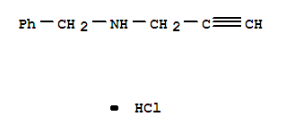 Benzenemethanamine,n-2-propyn-1-yl-, hydrochloride (1:1) Structure,1007-53-0Structure