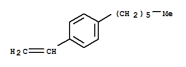 1-Hexyl-4-vinylbenzene Structure,10074-43-8Structure