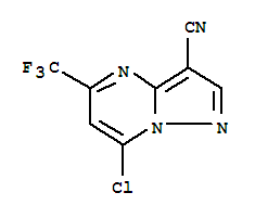 7-Chloro-5-(trifluoromethyl)pyrazolo[1,5-a]pyrimidine-3-carbonitrile Structure,1131604-90-4Structure