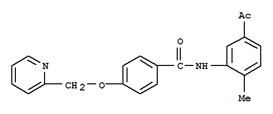 N-(5-acetyl-2-methylphenyl)-4-(pyridin-2-ylmethoxy)benzamide Structure,1131604-92-6Structure