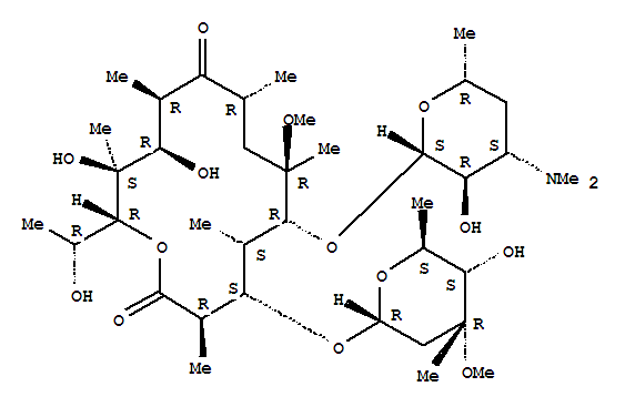 (14R)-14-羟基克拉霉素结构式_116836-41-0结构式