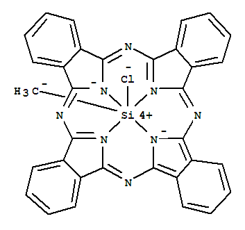 Methylsilicon(IV) phthalocyanine chloride Structure,12118-97-7Structure