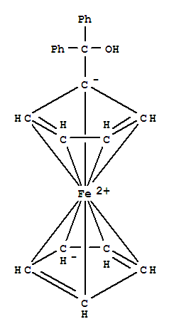 Ferrocene,(hydroxydiphenylmethyl)- Structure,1273-16-1Structure