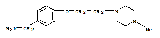 4-[2-(4-Methyl-1-piperazinyl)ethoxy]benzenemethanamine Structure,128540-39-6Structure