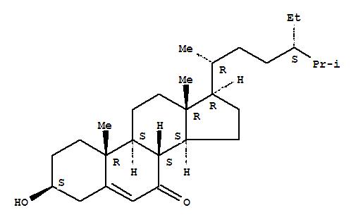 3Beta-Hydroxyporiferast-5-en-7-one Structure,145163-97-9Structure