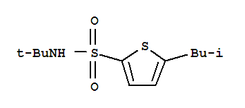 2-Thiophenesulfonamide, N-(1,1-dimethylethyl)-5-(2-methylpropyl)- Structure,146013-28-7Structure