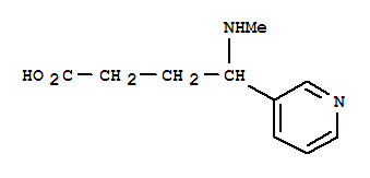 4-(Methylamino)-4-(3-pyridyl)butyric acid Structure,15569-99-0Structure