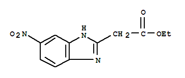 6-Nitro-1h-benzimidazole-2-acetic acid ethyl ester Structure,157688-27-2Structure