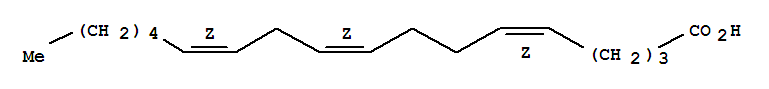 Pinolenic acid standard Structure,16833-54-8Structure