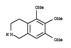 Isoquinoline,1,2,3,4-tetrahydro-5,6,7-trimethoxy- Structure,1745-06-8Structure