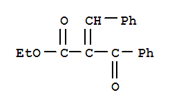 Benzenepropanoic acid, b-oxo-a-(phenylmethylene)-, ethyl ester Structure,17451-18-2Structure