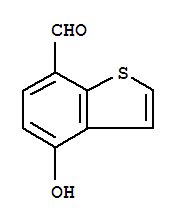 4-Hydroxy-benzo[b]thiophene-7-carboxaldehyde Structure,199339-71-4Structure