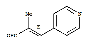 (e)-(9ci)-2-甲基-3-(4-吡啶)-2-丙烯醛结构式_201293-76-7结构式