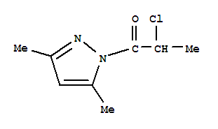 1H-pyrazole, 1-(2-chloro-1-oxopropyl)-3,5-dimethyl-(9ci) Structure,201299-92-5Structure