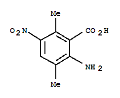 (9ci)-2-氨基-3,6-二甲基-5-硝基-苯甲酸结构式_202131-72-4结构式