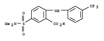 (7ci,8ci)-5-(二甲基磺酰基)-n-(-alpha-,-alpha-,-alpha--三氟-间甲苯)-邻氨基苯甲酸结构式_2024-65-9结构式