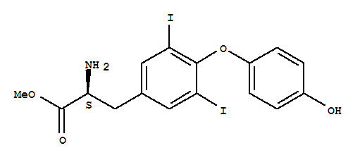 L-tyrosine, o-(4-hydroxyphenyl)-3,5-diiodo-, methyl ester Structure,203585-45-9Structure