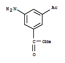 (9ci)-3-乙酰基-5-氨基-苯甲酸甲酯结构式_204017-76-5结构式